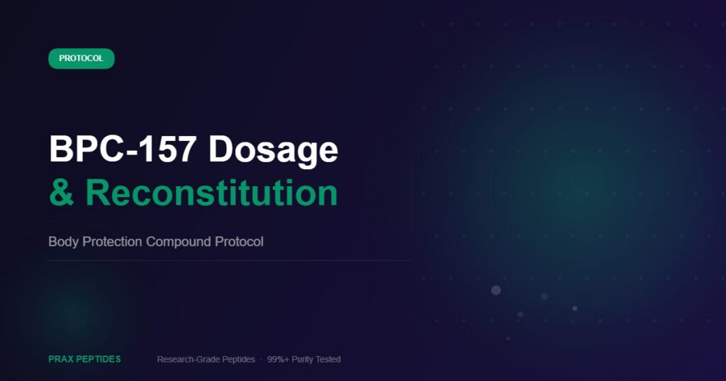 BPC-157 dosage and reconstitution guide