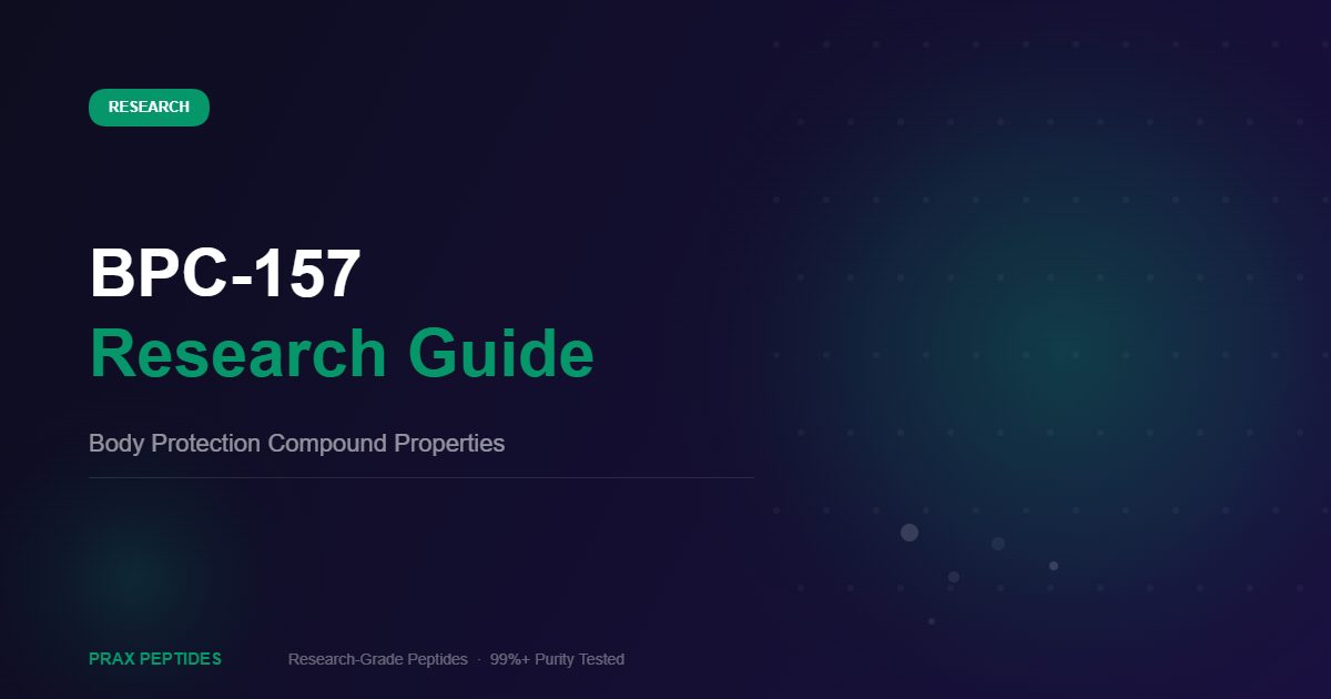 BPC-157 peptide research guide