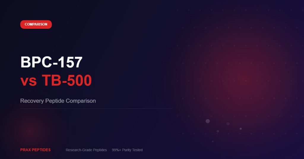BPC-157 vs TB-500 peptide comparison