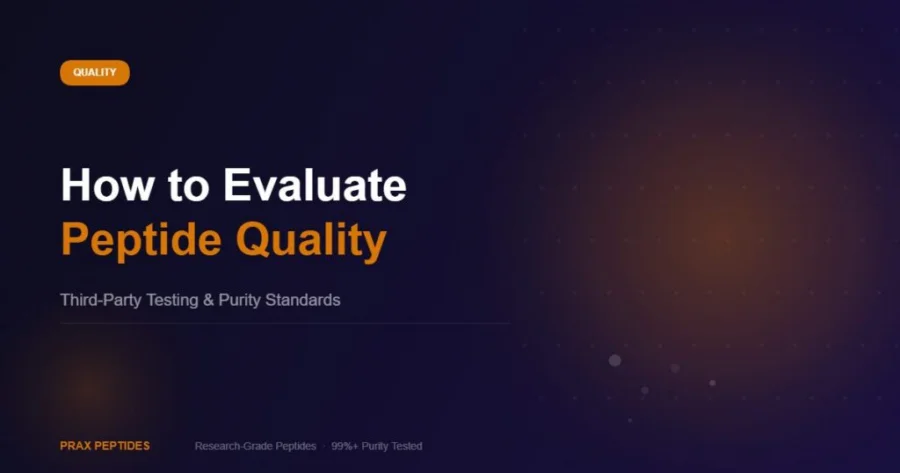 How to evaluate research peptide quality