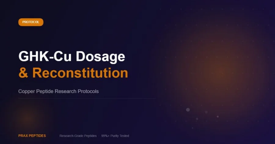 GHK-Cu dosage and reconstitution guide