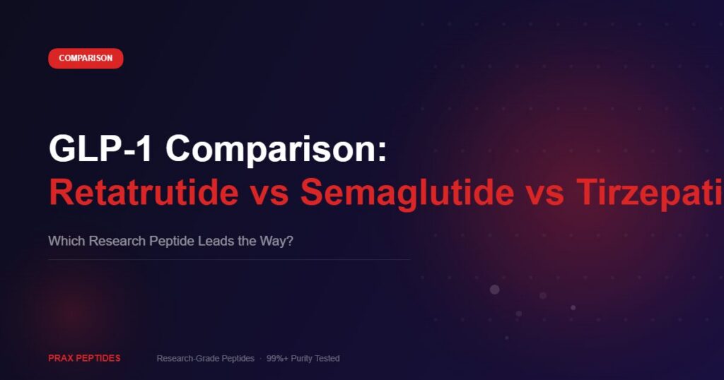 GLP-1 comparison retatrutide semaglutide tirzepatide