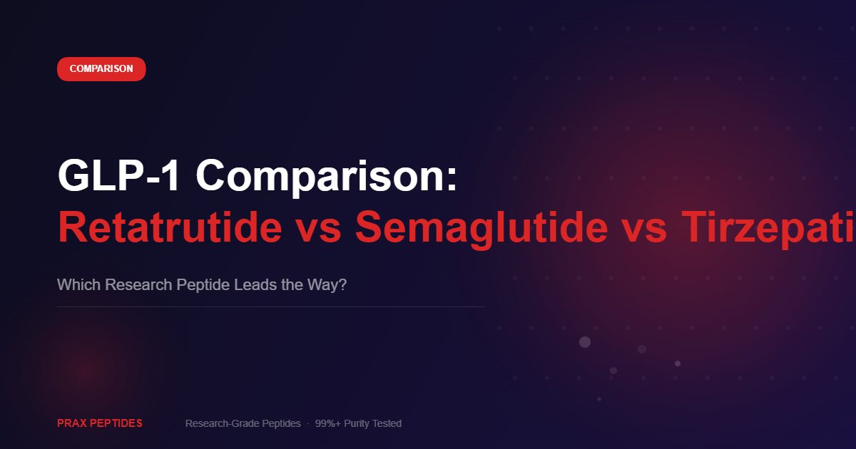 GLP-1 comparison retatrutide semaglutide tirzepatide