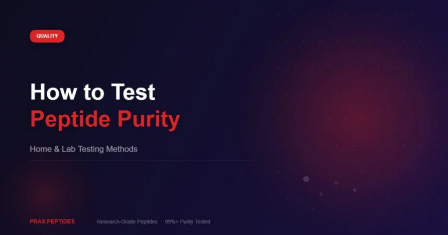 How to test peptide purity at home