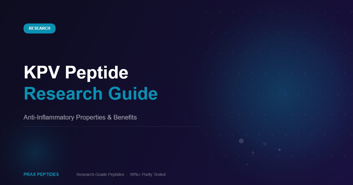 KPV peptide research guide anti-inflammatory benefits