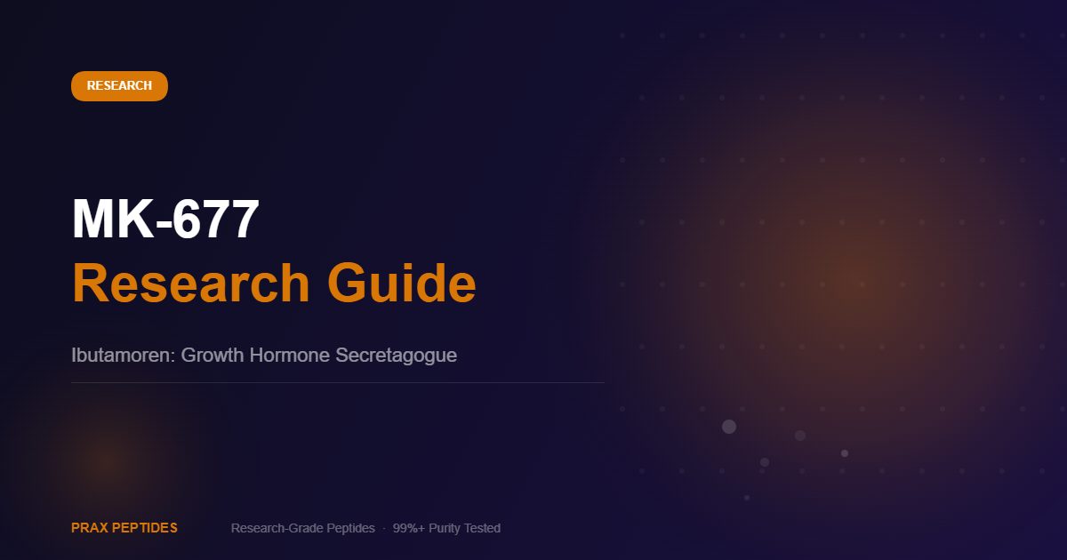 MK-677 peptide research guide