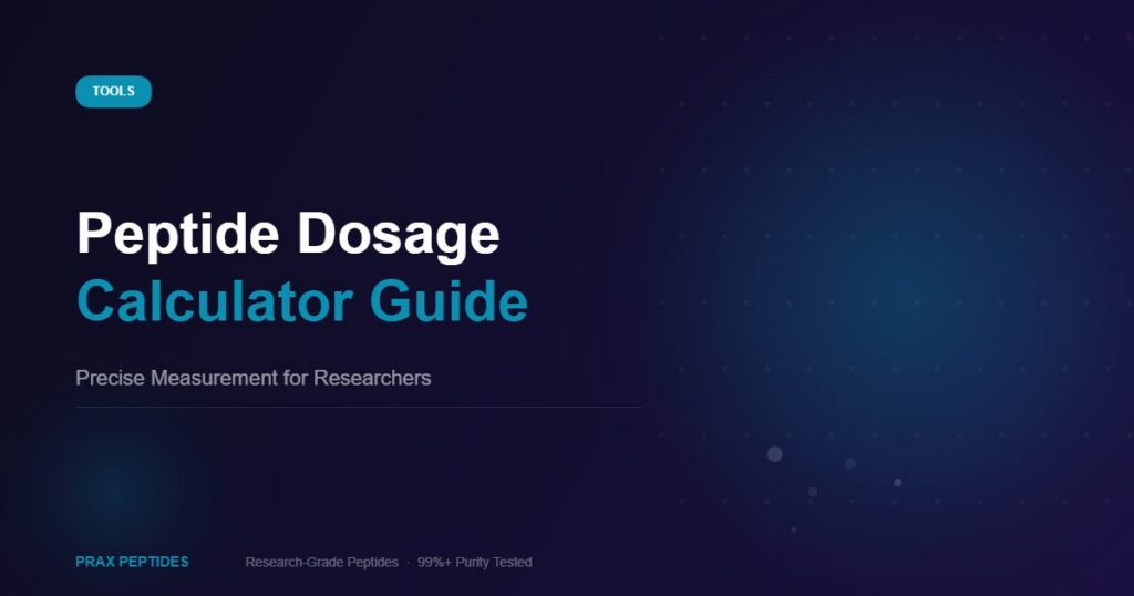Peptide dosage calculator guide