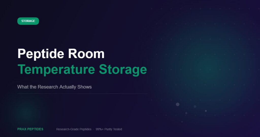 Peptide room temperature storage guide