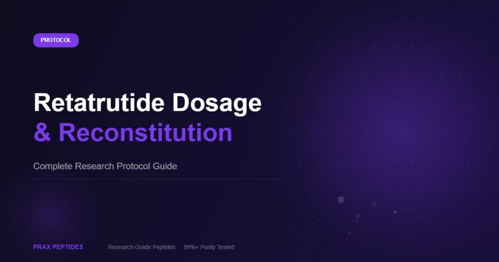 Retatrutide dosage and reconstitution guide