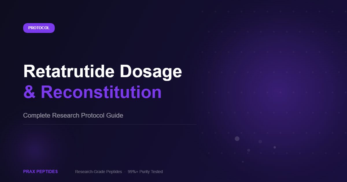Retatrutide dosage and reconstitution guide