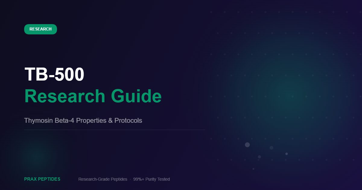 TB-500 peptide research guide benefits dosage