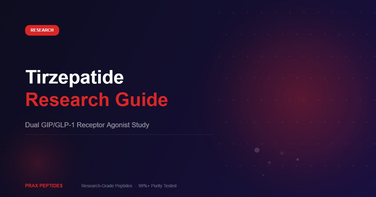 Tirzepatide peptide research guide