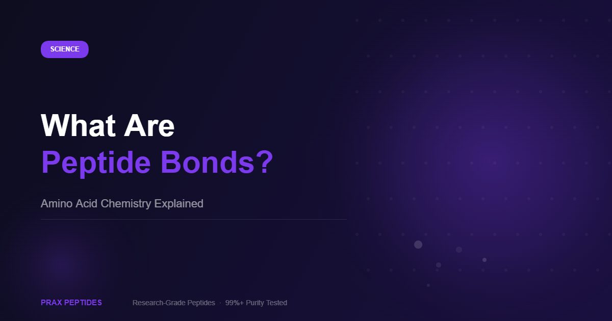 What are peptide bonds amino acid chemistry